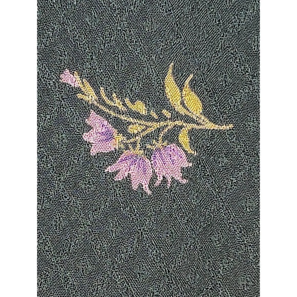 URBAN Outfitters Forest Green Dress Pink Floral Pattern,Small - Picture 6 of 10